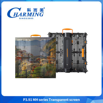 P3.91 Affichage à LED 3840hz Transparent Extérieur Panneaux d'affichage muraux vidéo à LED pour exposition automobile
